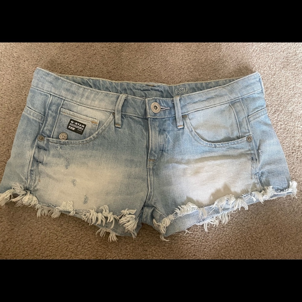 G-Star Arc ripped mini short size 27